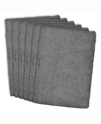 MUkitchen Microfiber Dishtowel - Nickel, 16"x24"