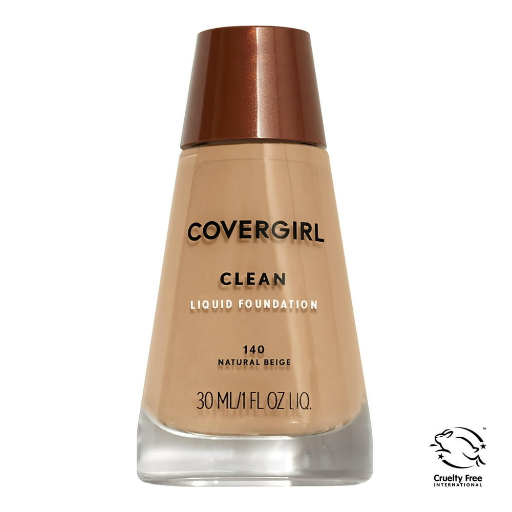 COVERGIRL Clean Invisible Foundation, Carded - 140 Natural Beige