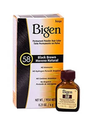 Bigen Powder Hair Color #58 Black Brown 0.21oz