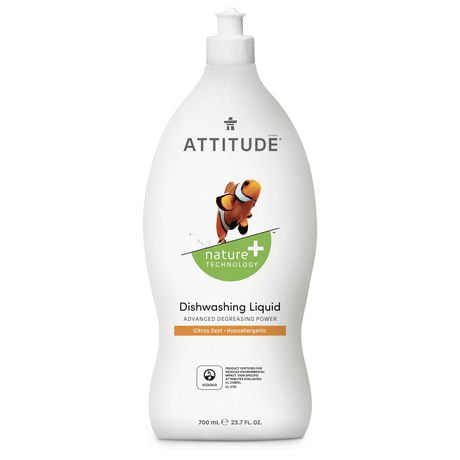 ATTITUDE DISH LIQUID,CITRUS ZEST