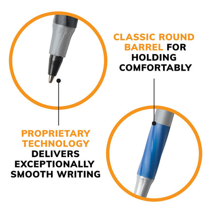 BiC Round Stic Xtra Life Ballpoint Pens - Blue, 10 count