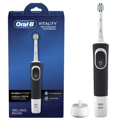 Oral-B Toothbrush Vitality Flossaction Rechargeable Pink