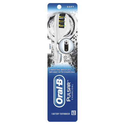 Oral-B Toothbrush Pulsar Medium 2 Count Battery Powered