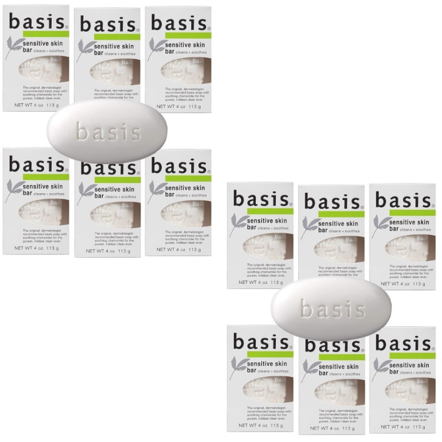 Basis Sensitive Skin Soap Bar 4oz Cleans & Soothes