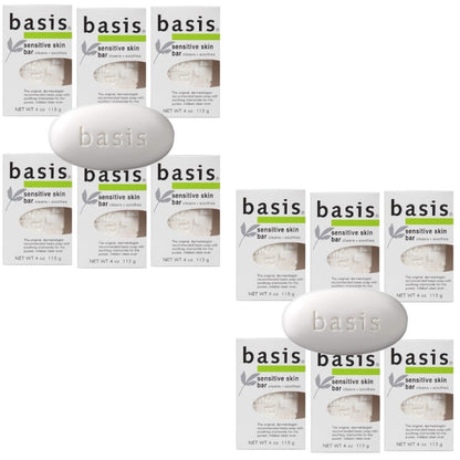 Basis Sensitive Skin Soap Bar 4oz Cleans & Soothes