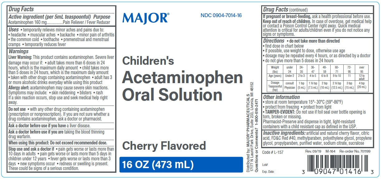 ACETAMINOPHEN 160MG-5ML SOL 118 ML