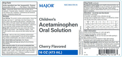 ACETAMINOPHEN 160MG-5ML SOL 118 ML