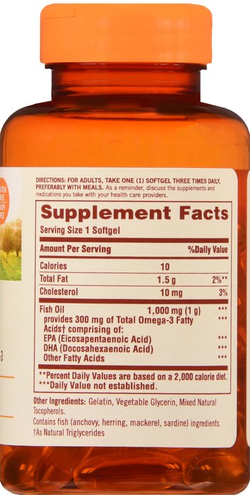 FISH OIL 1000MG OMEG3 SGC 145CT NAT BNTY