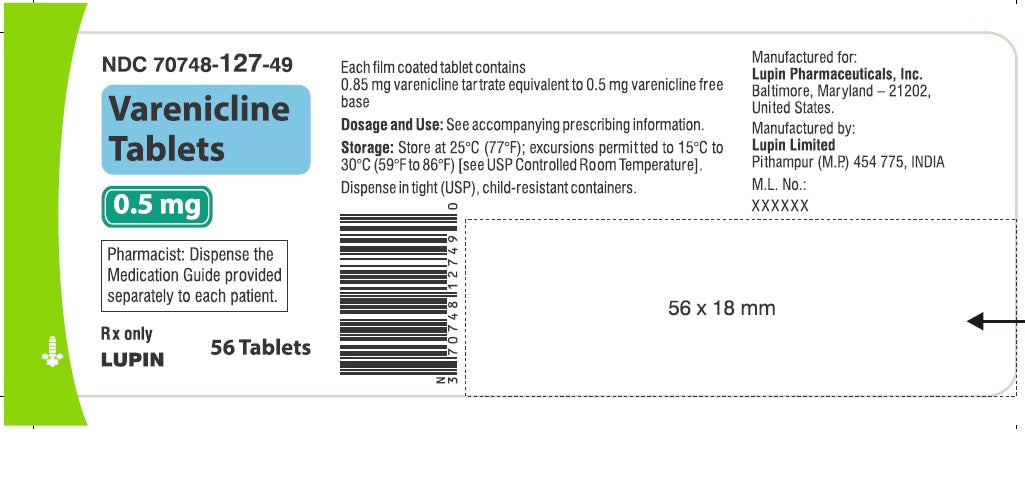 VARENICLINE TB 0.5MG 56