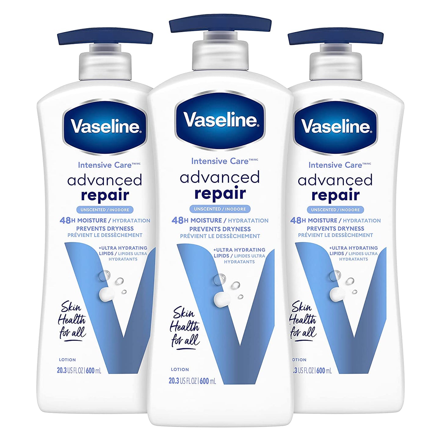 Vaseline Body Lotion Advanced Repair 72Hr 20.3oz Frag-Free