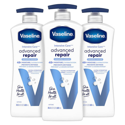Vaseline Body Lotion Advanced Repair 72Hr 20.3oz Frag-Free