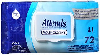 ATTENDS WASH CLOTH POP-UP 12X48CT