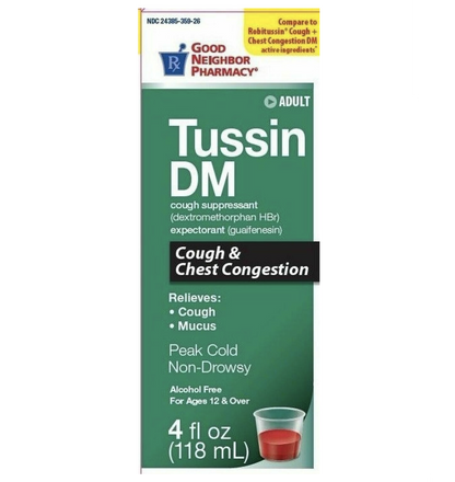 GNP COUGH RLF DM CHLD CHRY LIQ 4OZ