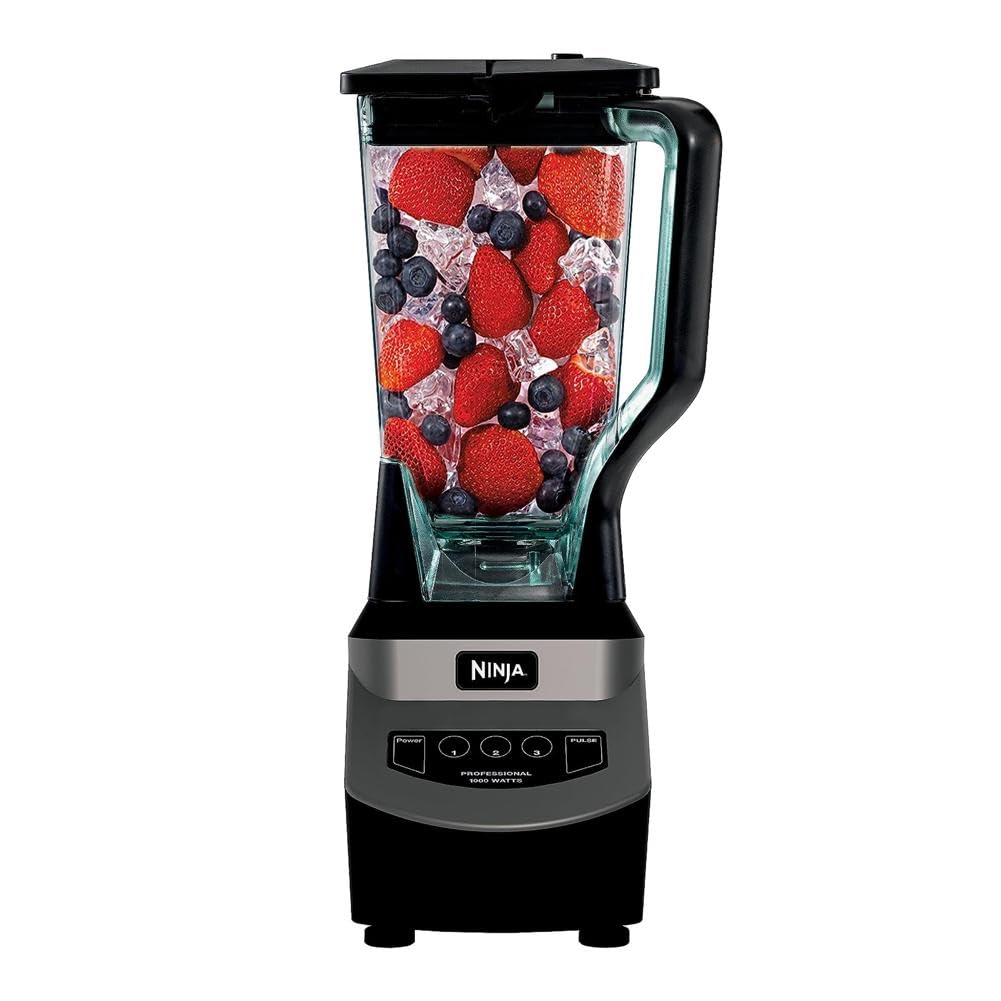 Ninja Professional 1000 3-Speed Blender, Black/Silver