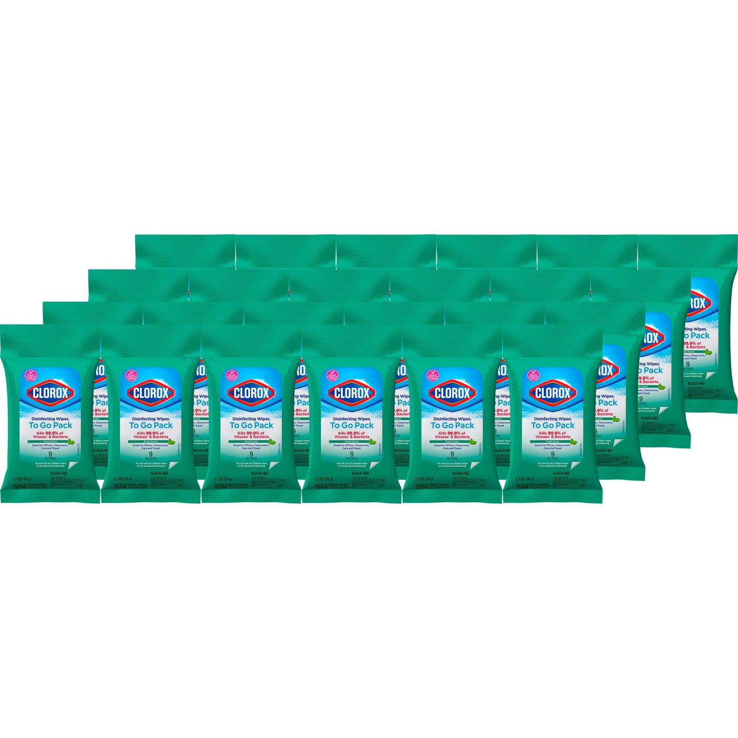 CLOROX Disinfecting To Go Travel Wipes - Citrus, 9 count