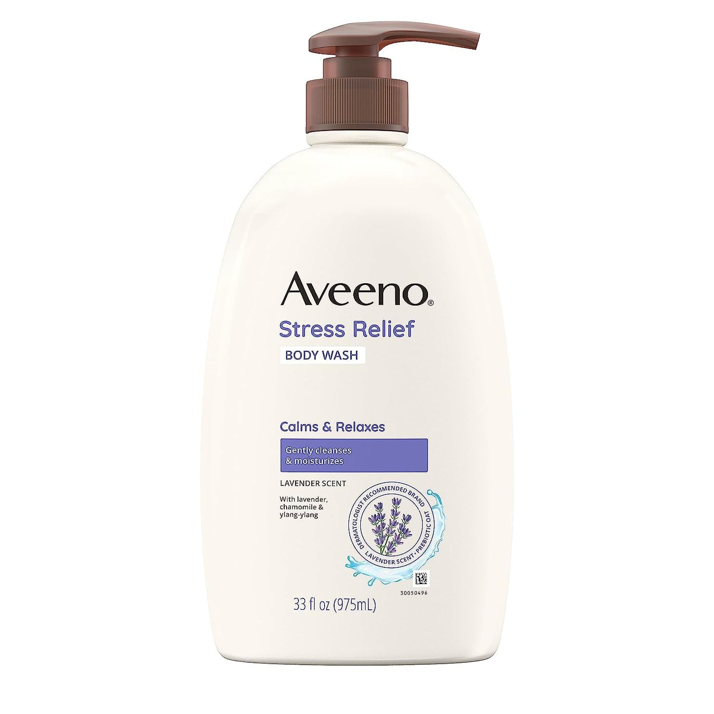 Aveeno Body Wash Stress Relief Lavender Scent 18oz