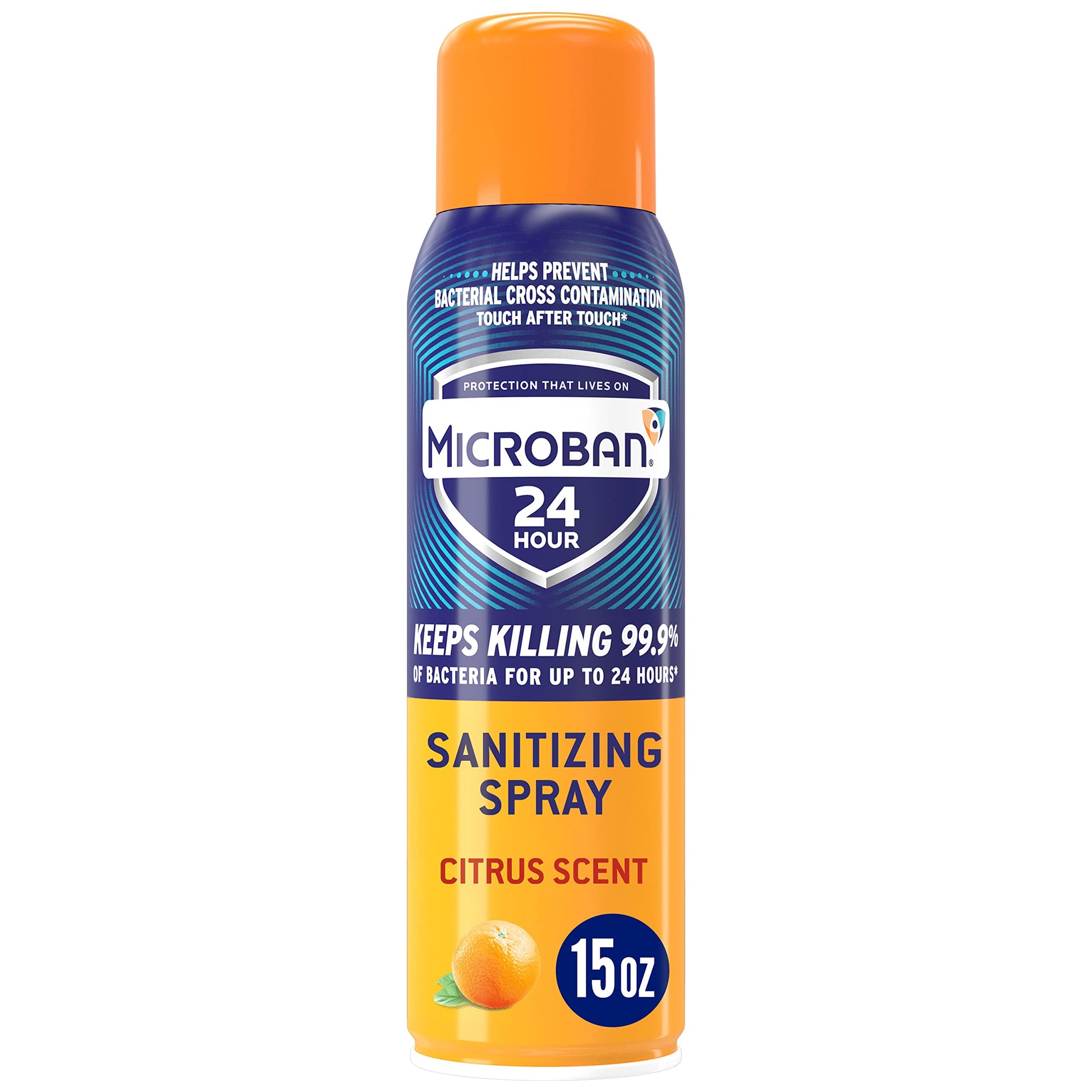 Microban 24 Hour Sanitizing Spray - Citrus Scent, 2.8 oz
