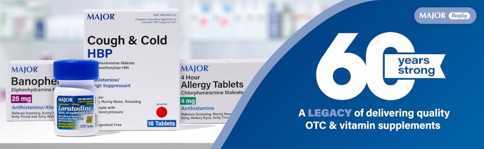 ALLERGY 4MG TABLET 100CT MAJOR