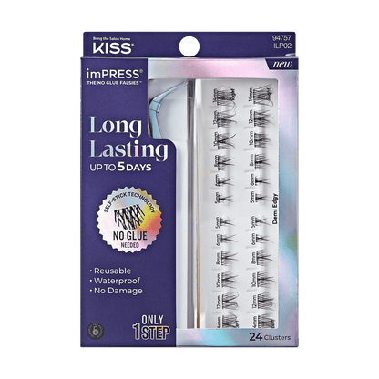 KISS imPRESS Falsies Long Lasting Self Adhesive Lashes - Demi Edgy