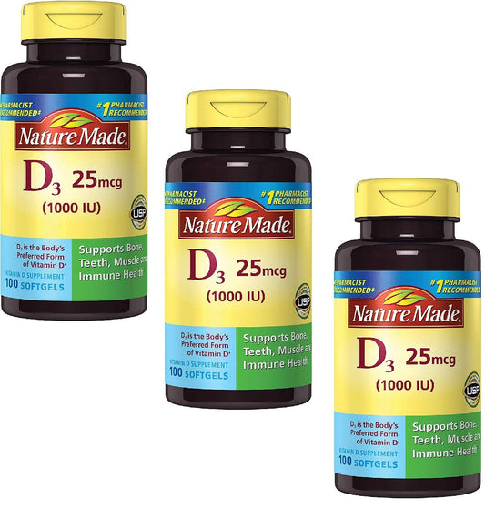 VIT D-3 1000IU TABLET 300CT NAT MADE