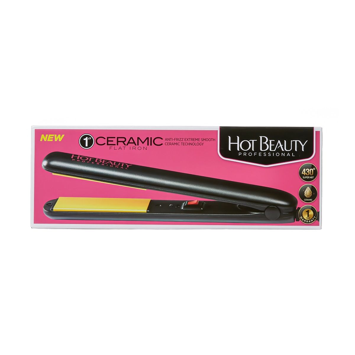 Hot Beauty Ceramic Flat Iron 1Inch