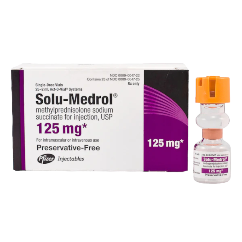 SOLU-MEDROL PR 125MG 25 AOV 2ML