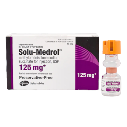 SOLU-MEDROL PR 125MG 25 AOV 2ML