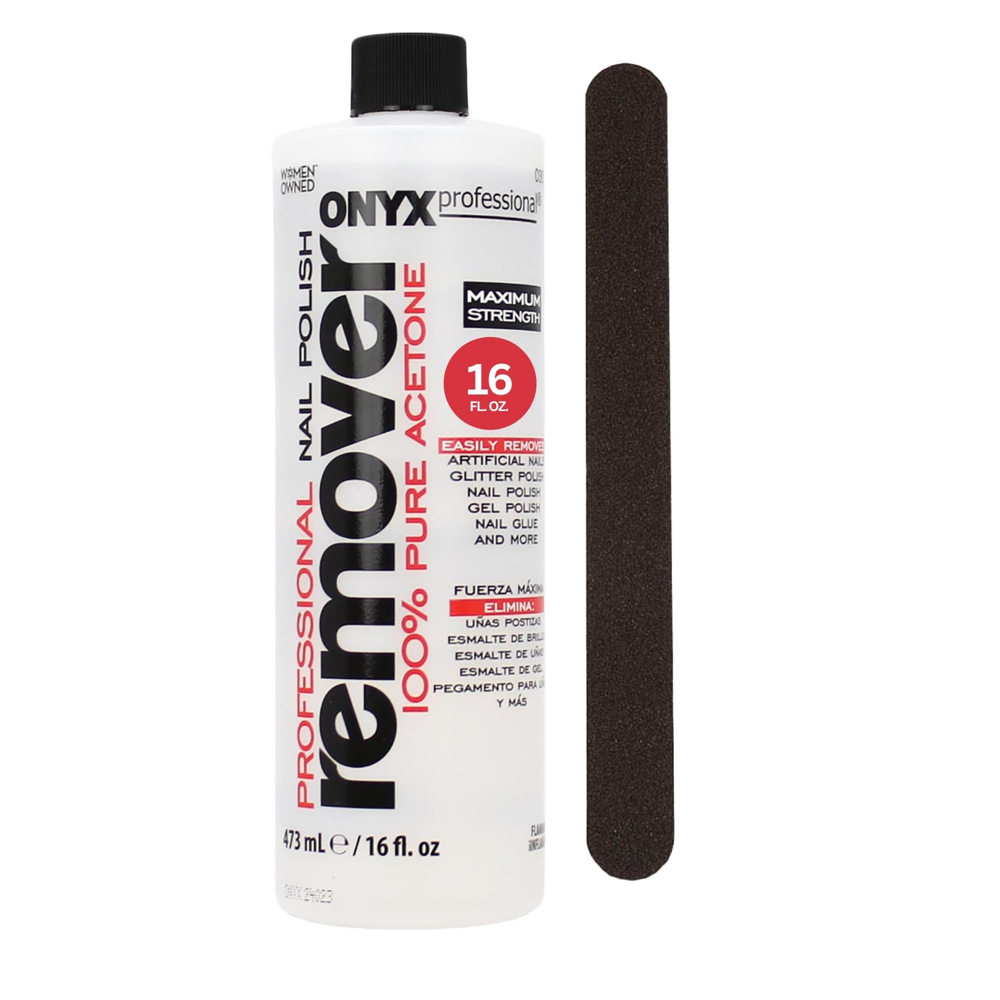 Onyx Pro Nail Polish Remover 100% Pure Acetone 16oz