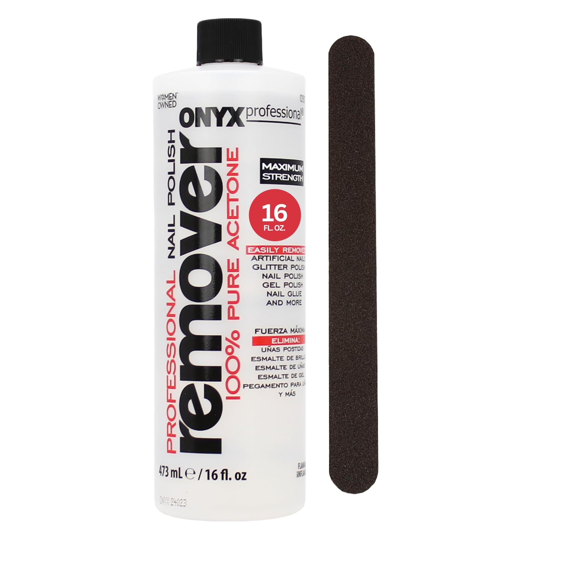Onyx Pro Nail Polish Remover 100% Pure Acetone 16oz