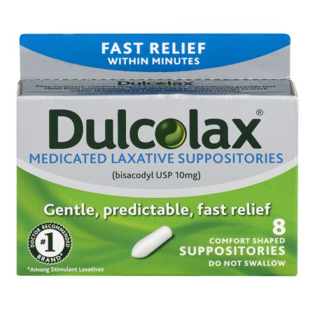 DULCOLAX 10MG SUPPOSITORY 8CT
