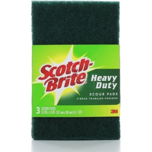 SCOUR PADS SCOTCH BRITE HD 3PK