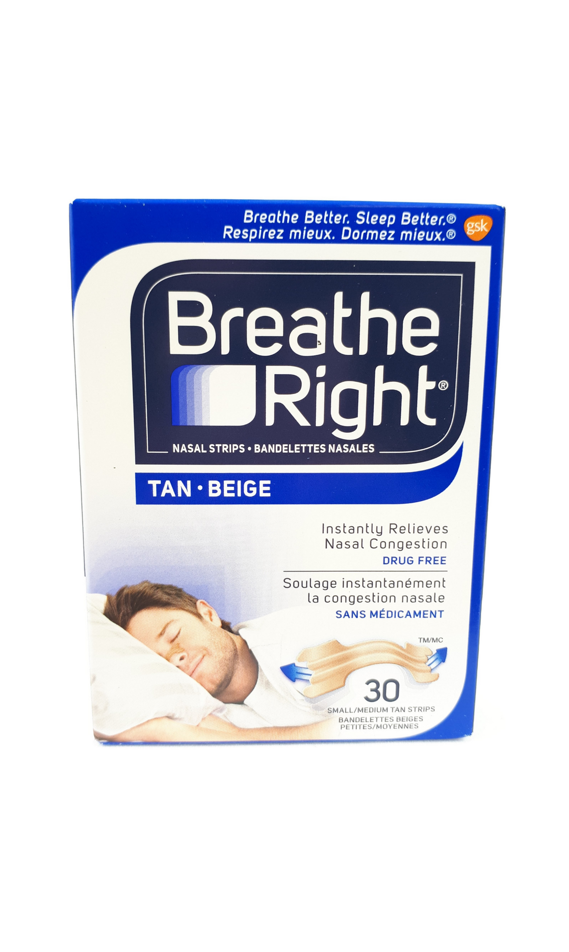 BREATHE RIGHT SI 30 TAN S/M