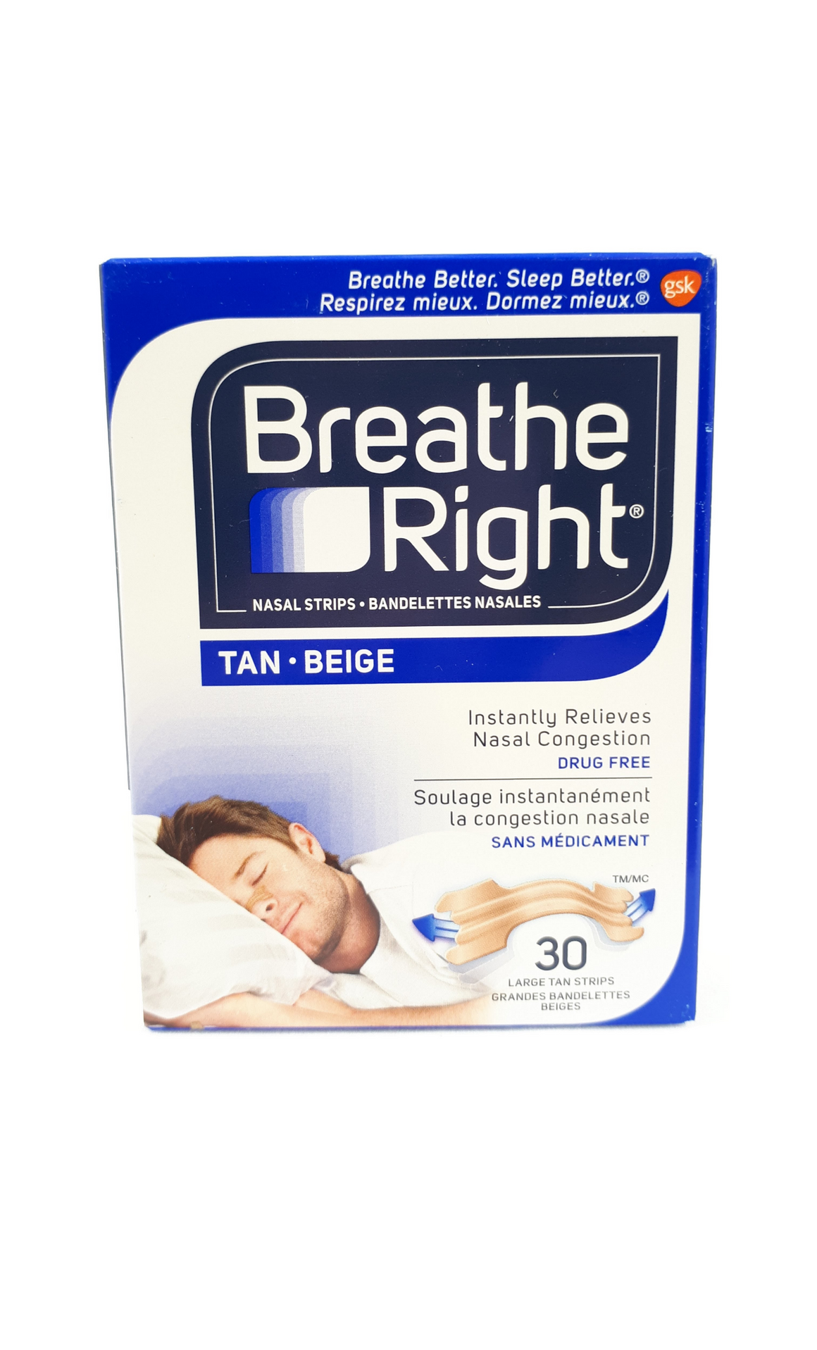 BREATHE RIGHT CLEAR LARGE STP 30CT