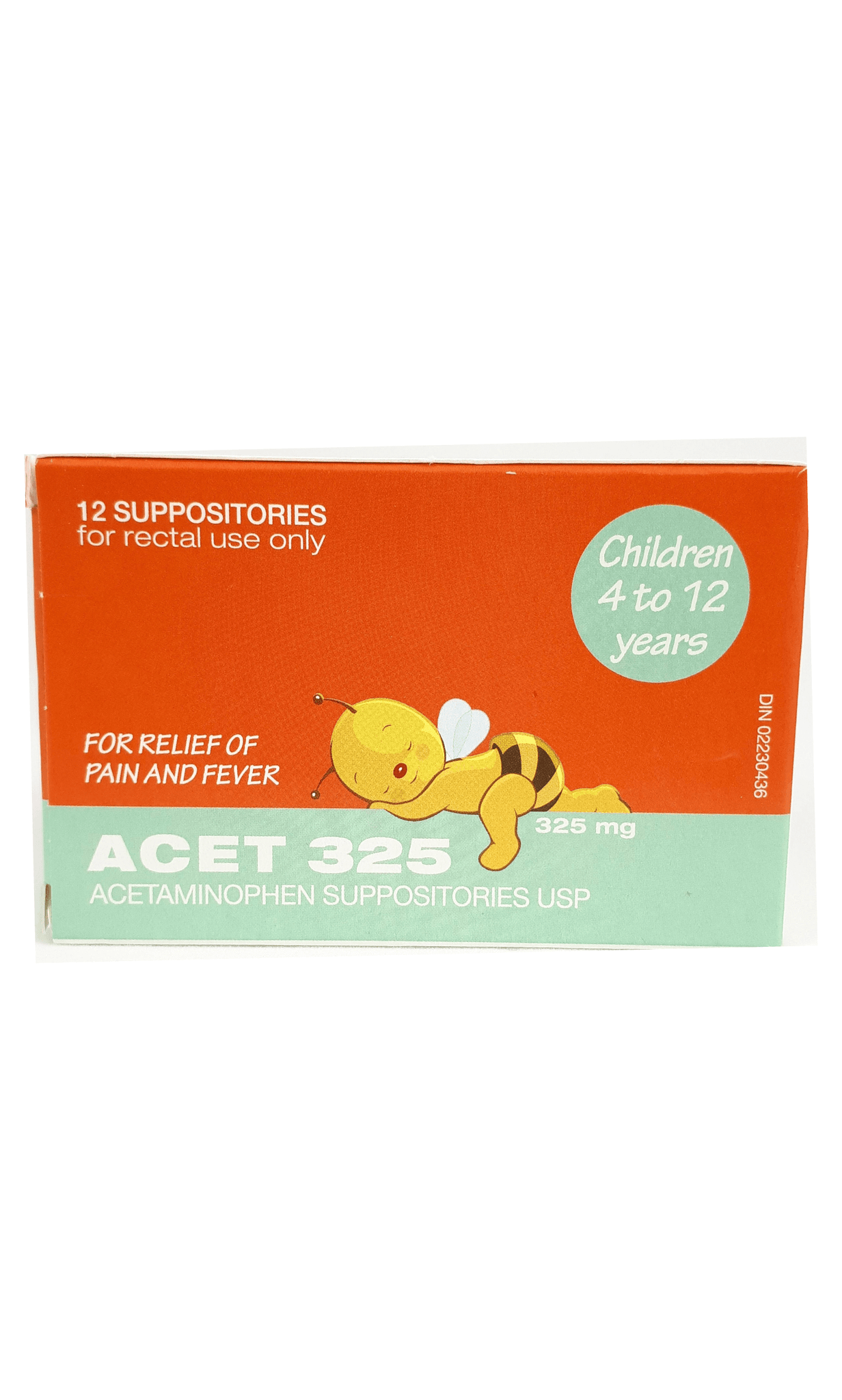 ACETAMIN 650MG SUPPOSITORY 12CT PER UD