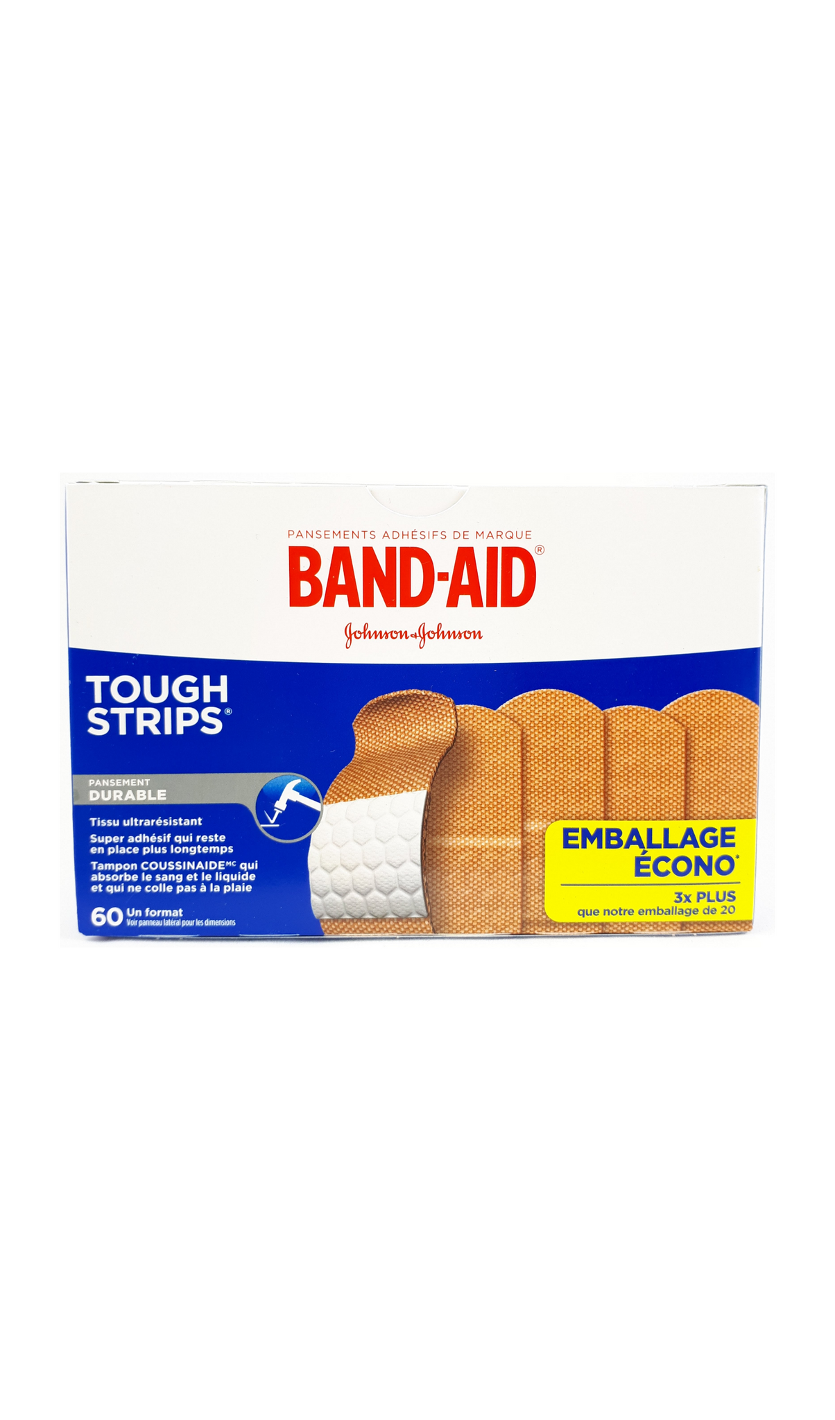BAND AID TOUGH STRIPS 1SZ 60CT