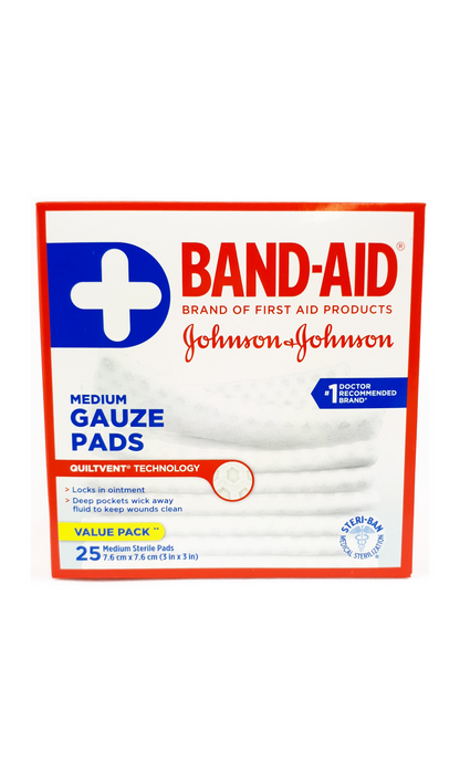 BAND-AID GAUZE PAD AP 4 ALLN1 LRG