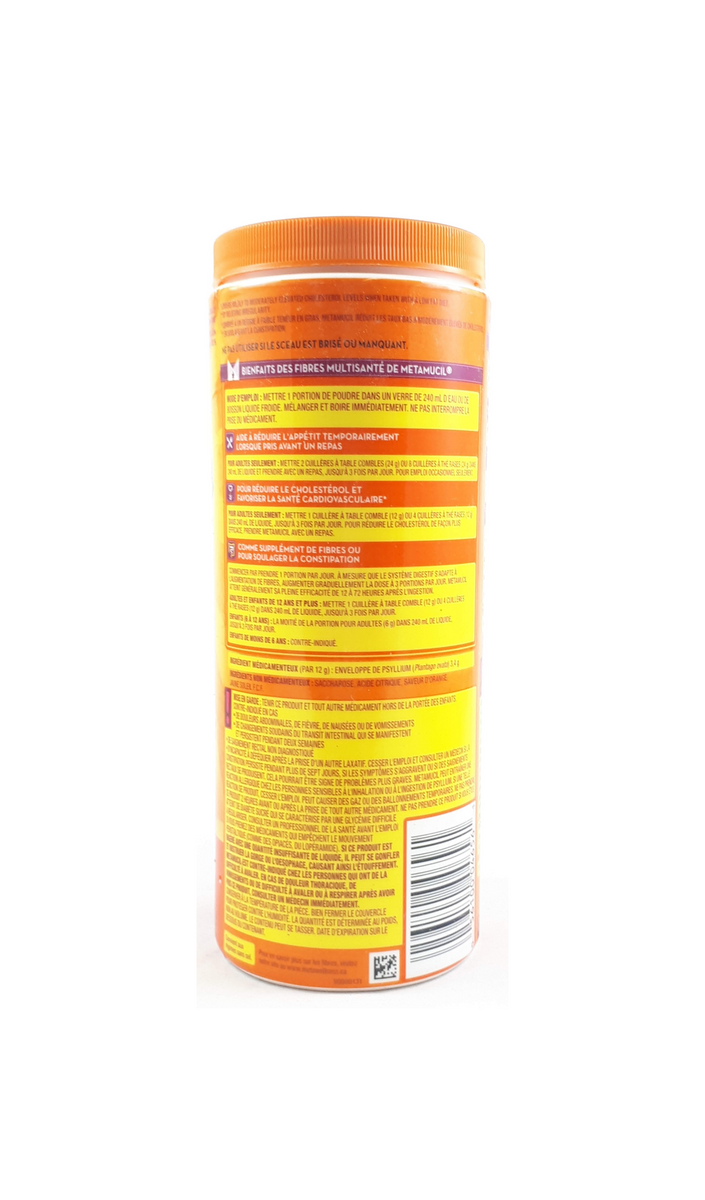 METAMUCIL PREM BLEND S/F ORANGE 23.5OZ