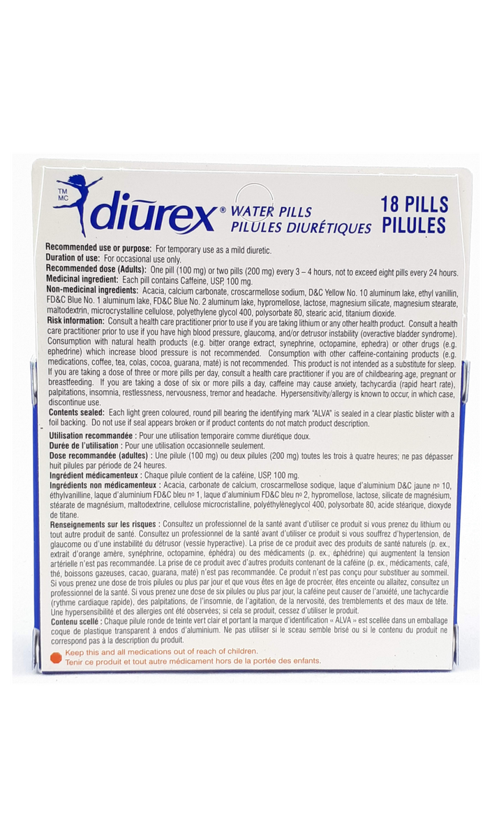 DIUREX TB 3-65-75MG 22 ADV FRML