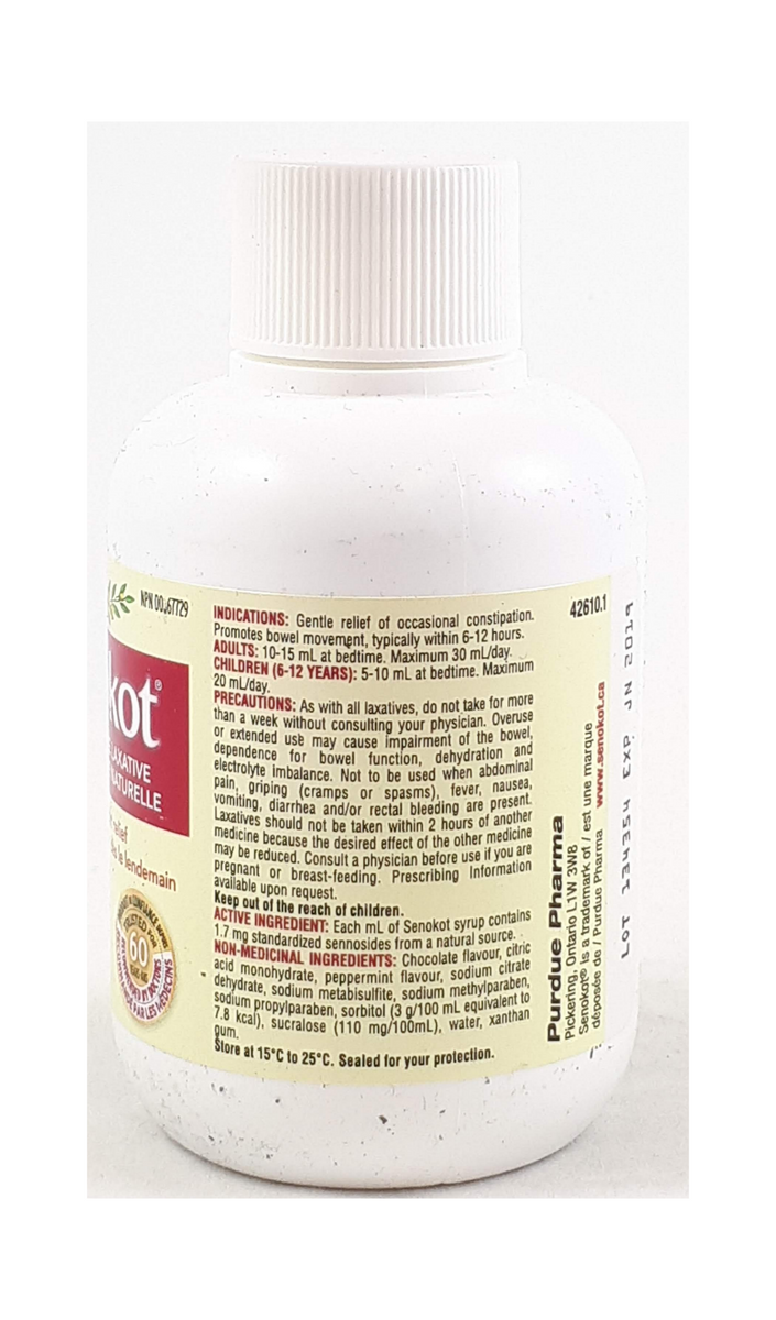 SENOKOT TB 8.6MG 20