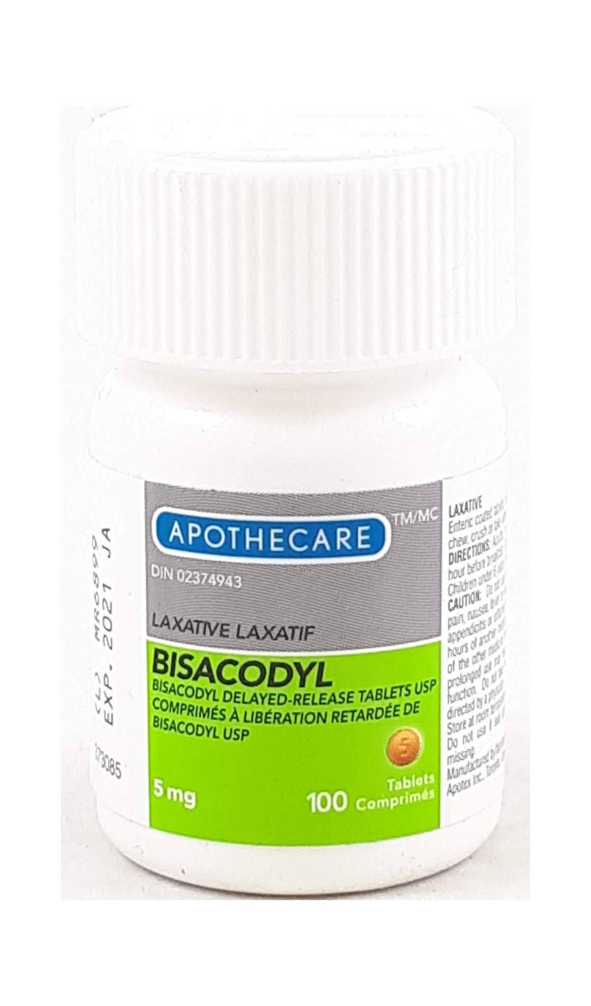 BISACODYL TB 5MG 100 EC