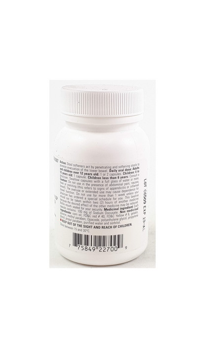DOCUSATE SODIUM 100 MG SGC 100