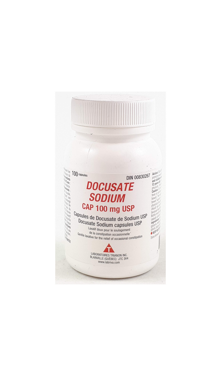DOCUSATE SODIUM 100 MG SGC 100