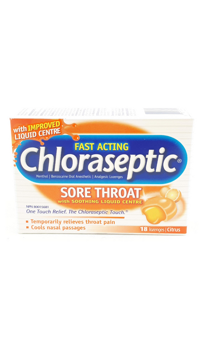 CHLORASEPTIC LOZENGE CITRUS 18CT