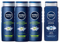 Nivea Men Body Wash 3-In-1 Aloe Vera 16.9oz Max Hydration
