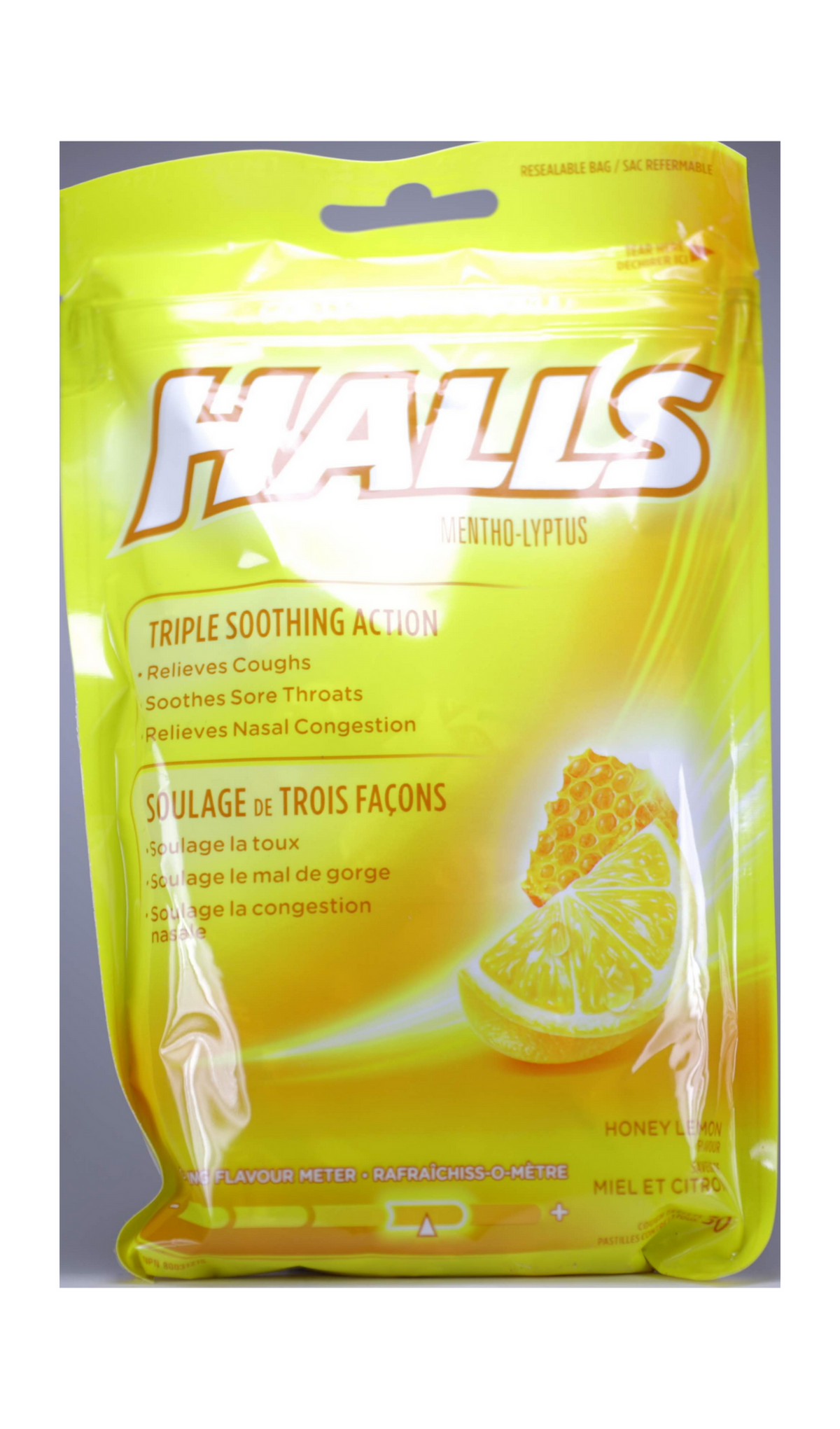 HALLS C/DR LZ 7.5MG 30 H/LMN