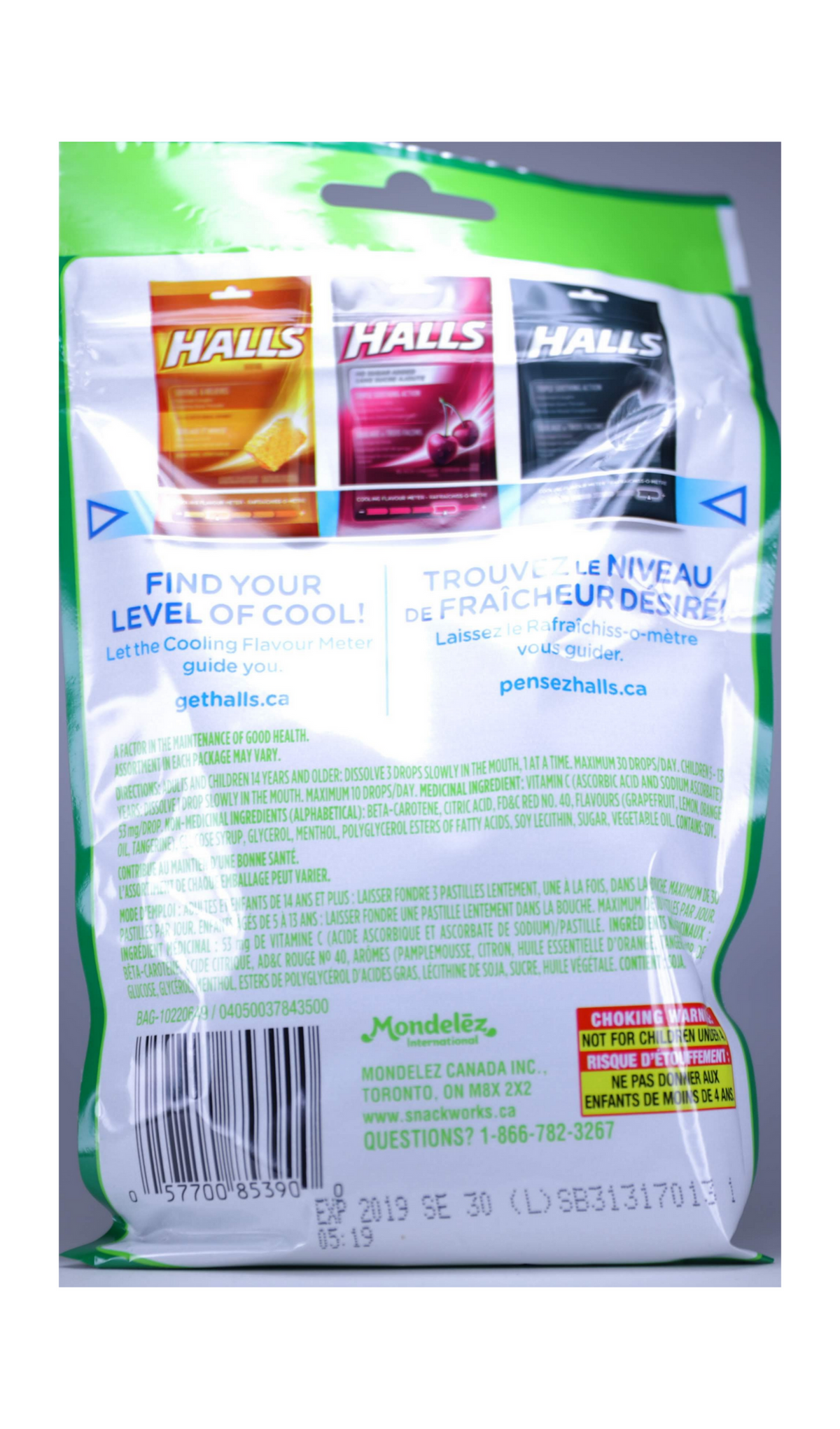 HALLS C/DR LZ 30 MENTHOL