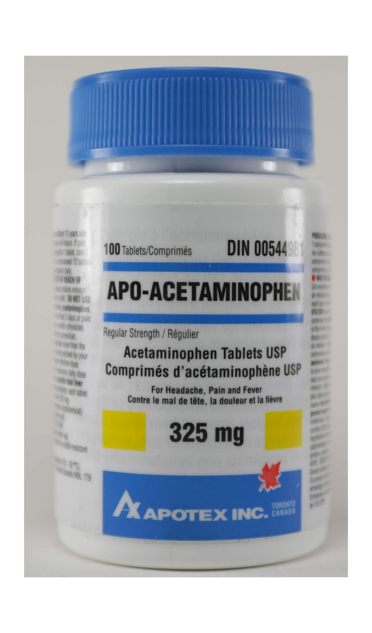 ACETAMINOPHEN 325MG TABS 50 CT