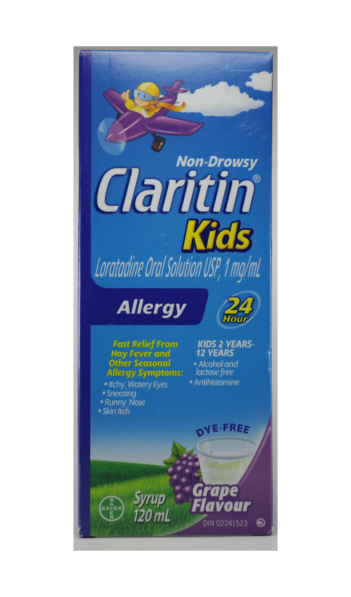 CLARITIN CHILD 5MG-5ML SOL GRAPE 120ML