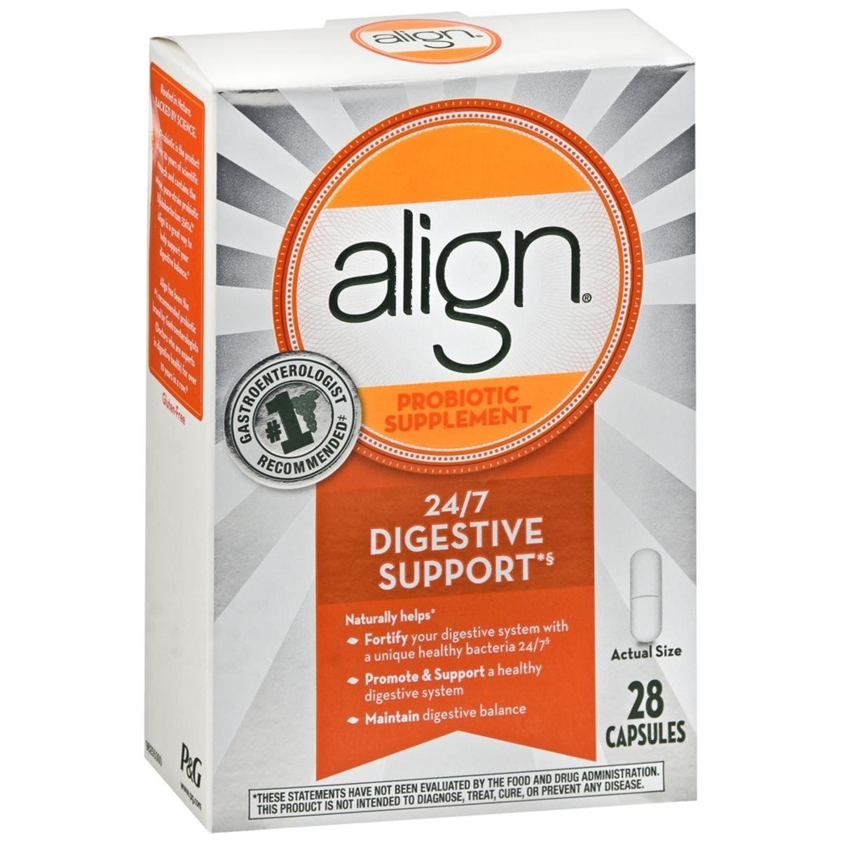 Align Probiotic Supplement Digestive Support 28 Capsules