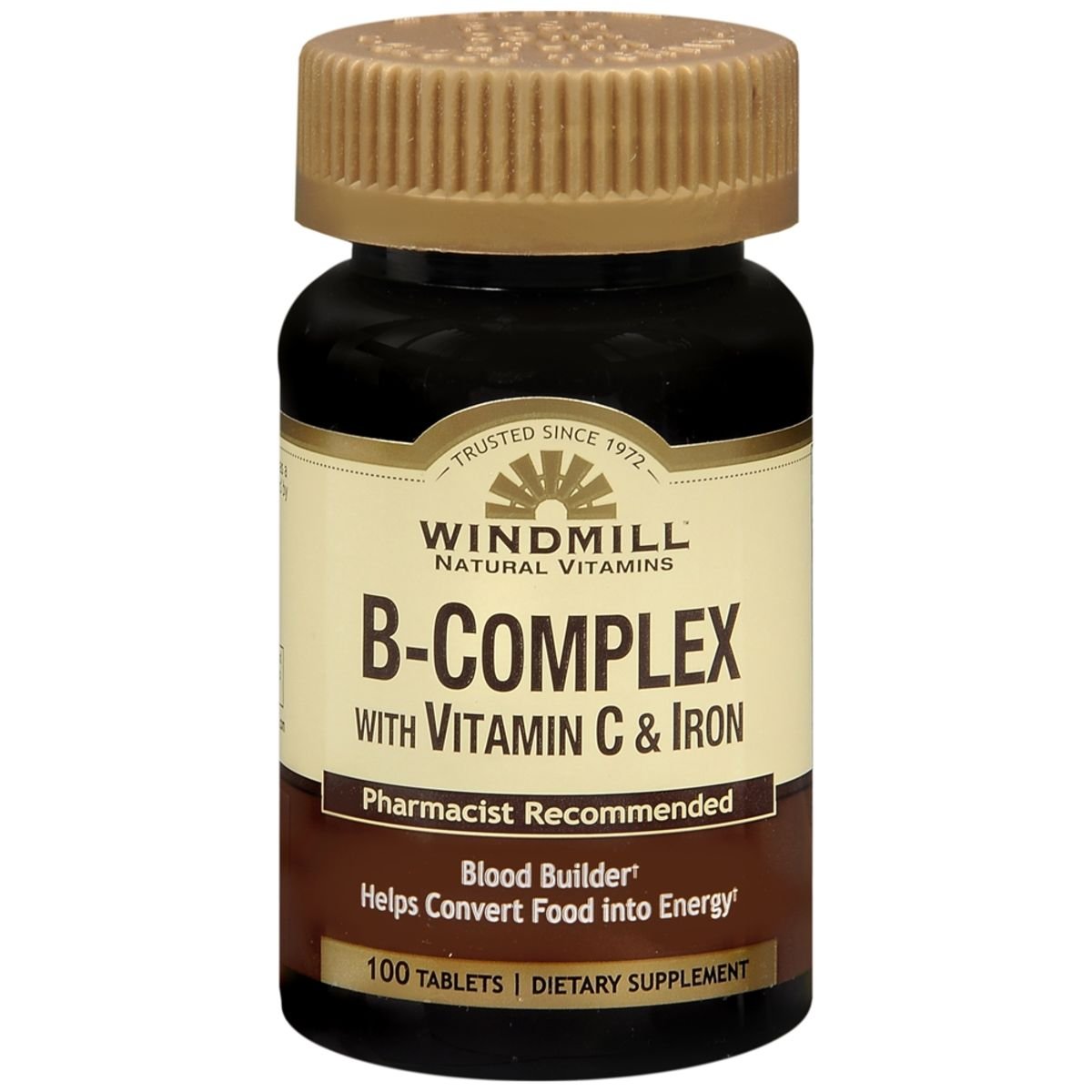 B COMPLEX W/C & IRON TB 100